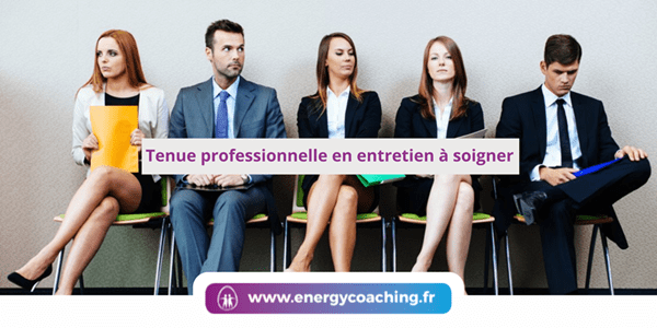 Tenue professionnelle en entretien à soigner